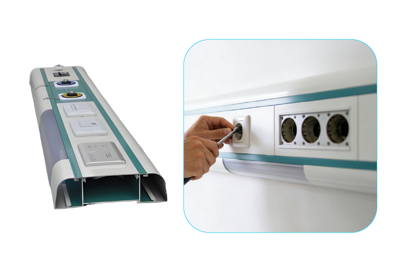 双腔、面板一体式、可暗装